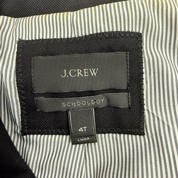 J. Crew Jacket Womens 4 Tall Black Schoolboy Blazer Wool Academia Quiet Luxury - Picture 8 of 10